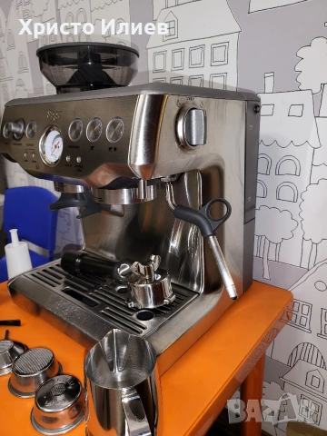 Еспресо машина SAGE Barista Express Кафемашина с кафемелачка, снимка 6 - Кафемашини - 53463298