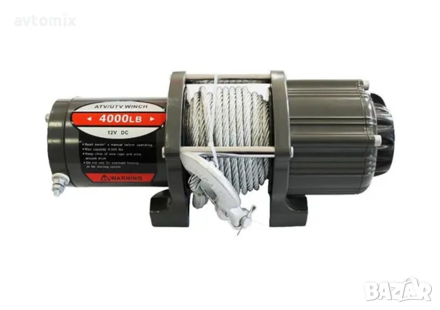 Електрическа лебедка 4000LBS, с дистанционно, 12V, до 1.82 т