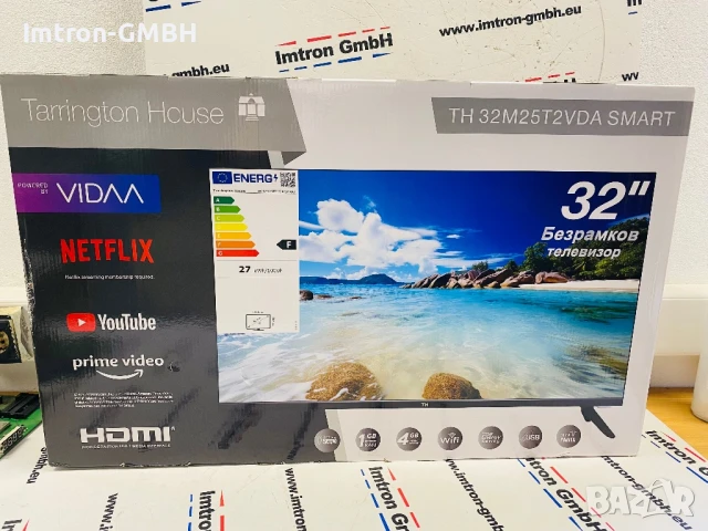 Нов телевизор TH 32M25T2VDA SMART  Tarrington House  32" SUPER SLIM LED TV