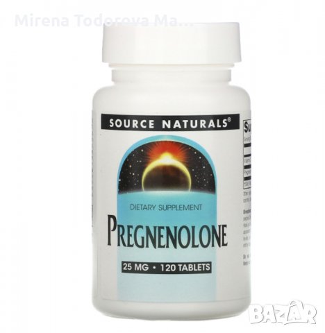 Pregnenolone Прегненолон 25mg 100 tab, снимка 1 - Хранителни добавки - 34805953