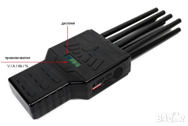 Мощен Преносим 5G Заглушител Смартфон GPS BT5 Lojack GSM 8хКанала 28W Висока Мощност Радиус 50 Метра, снимка 3 - Навигация за кола - 52153246