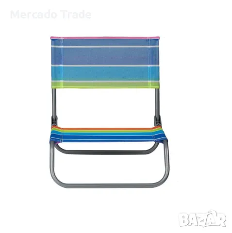 Сгъваем стол на райета Mercado Trade, За къмпинг, плаж, Цветен, снимка 2 - Столове - 49666446
