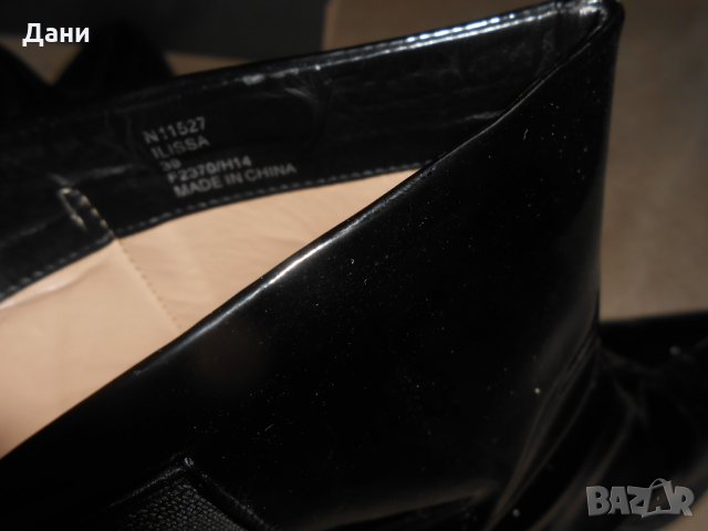 Кожени боти / лак calvin klein  Iman Patent PU+Elastic, снимка 12 - Дамски боти - 26638233