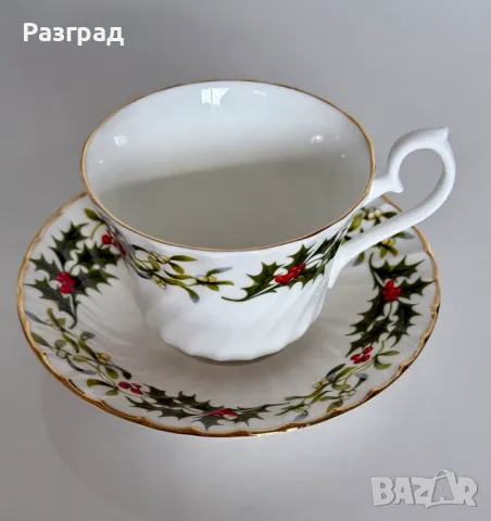Коледен сет за чай чашка с чинийка, снимка 4 - Чаши - 48344310