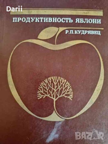 Продуктивность яблони- Р. П. Кудрявец, снимка 1 - Специализирана литература - 43881331