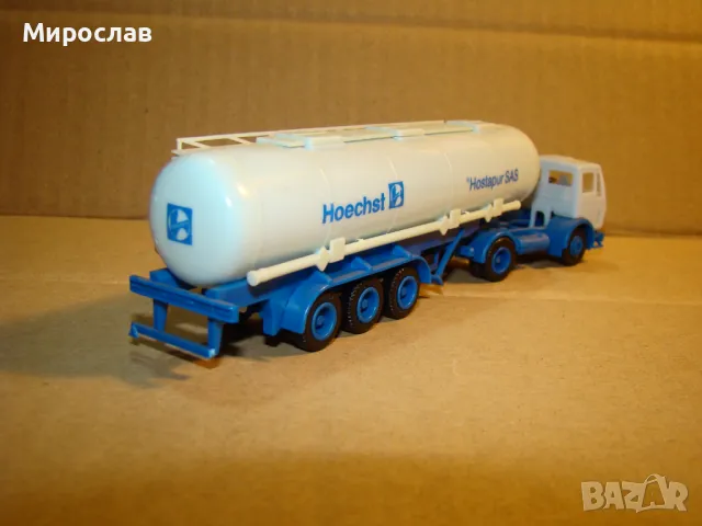HERPA 1:87 H0 MERCEDES ТИР КАМИОН ИГРАЧКА МОДЕЛ ЦИСТЕРНА, снимка 5 - Колекции - 48269576