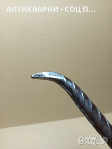 Стар Ръчно Кован Лост Щанга Козикрак Тегло 2.700кг., снимка 11 - Антикварни и старинни предмети - 49755978