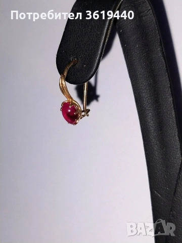 Руски златни Обеци , снимка 4 - Обеци - 53501008