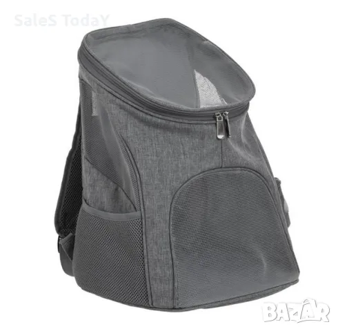 Чанта за раница за домашни любимци, Котки, Кучета, Сива, 30x30x45см, снимка 3 - Други стоки за животни - 49632512