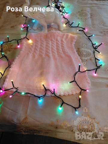 Ръчно плетен комплект за момиче, снимка 2 - Детски комплекти - 52592658