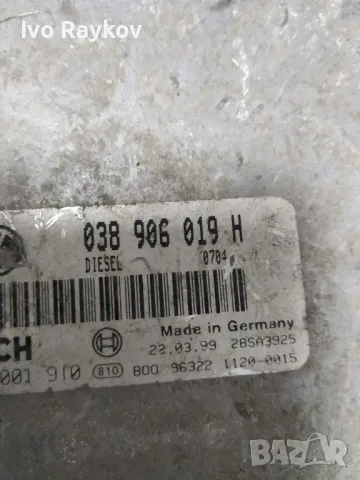 Моторен компютър ECU VOLKSWAGEN GOLF BORA 1.9 TDI , 038 906 019H, снимка 2 - Части - 48160365