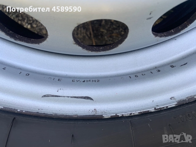 4бр.Оригинални джанти + ГУМИ 235/65/16C 16цола 6x130 за Mercedes Sprinter(2006-2024),Vw Crafter(2006, снимка 11 - Гуми и джанти - 51808913