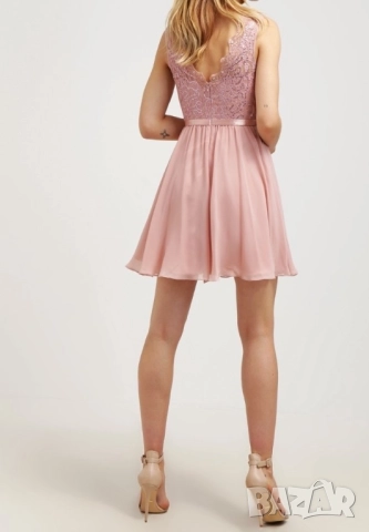 Розова коктейлна рокля Laona , снимка 3 - Рокли - 52112114