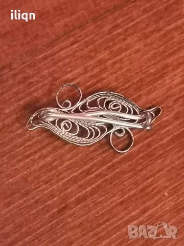 Сребърна брошка. Разгледайте и останалите ми обяви. , снимка 3 - Колиета, медальони, синджири - 49975555