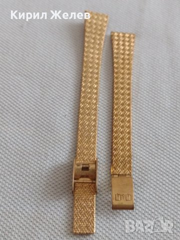 Две метални златисти маркови верижки/Q/Q за дамски часовник 42786, снимка 2 - Каишки за часовници - 43894741