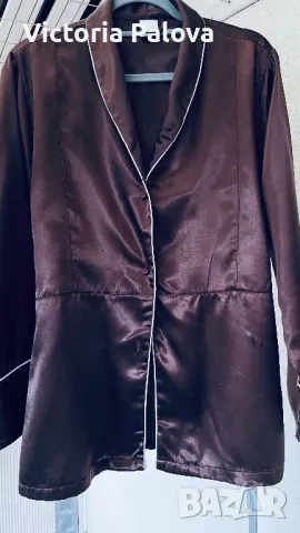 Атлазена пижама SKIN TO SKIN шоколад Германия, снимка 7 - Пижами - 48470104