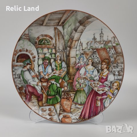 Немска чиния за декорация, снимка 2 - Антикварни и старинни предмети - 43897077