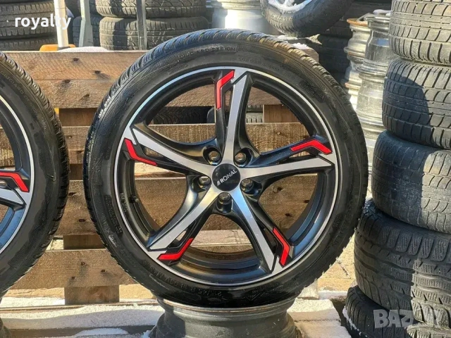 5х100 18 цола Джанти Skoda Kamiq Fabia Rapid VW Golf Seat 5x100 Subaru ЕТ 35 J 7.5, снимка 3 - Аксесоари и консумативи - 53057963