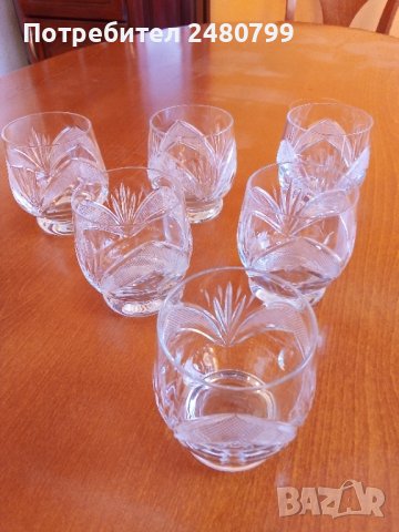 Кристални чаши Рамона , снимка 3 - Чаши - 43346847