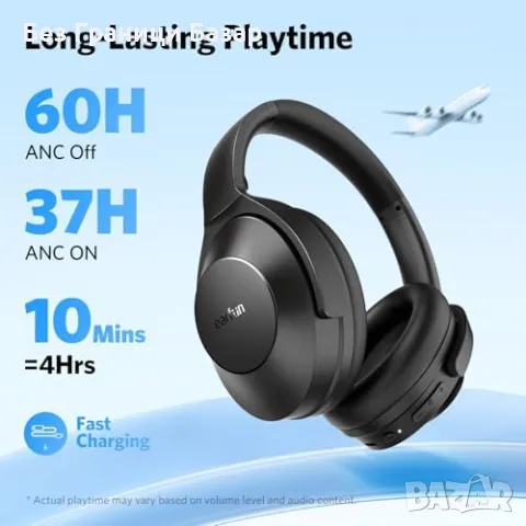 Нови Безжични слушалки ANC EarFun Wave Life Bluetooth 5.4 Hi-Res Bass, снимка 5 - Bluetooth слушалки - 49704279