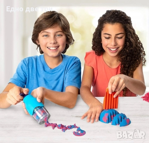 Комплект Kinetic Sand - Мега аксесоари + пакет пясък. Несъхнещ, снимка 6 - Образователни игри - 51537281