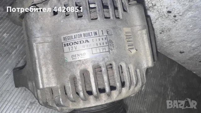 Динамо / Алтернатор за Honda Cr-v 2000 - CJU88 / 101211-9880, снимка 2 - Части - 49907479