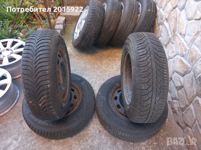 Зимни гуми 14цола 175/80/14-Semperit+Hankook , снимка 1 - Гуми и джанти - 43079282