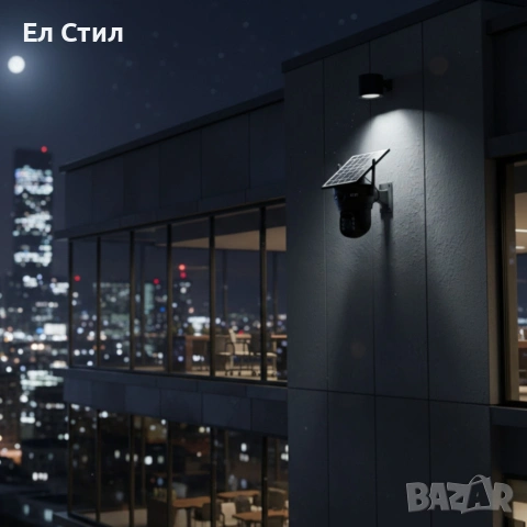 3313 - Соларна двойна камера LYLU 10 диода - ICsee за охрана, снимка 4 - IP камери - 53565496