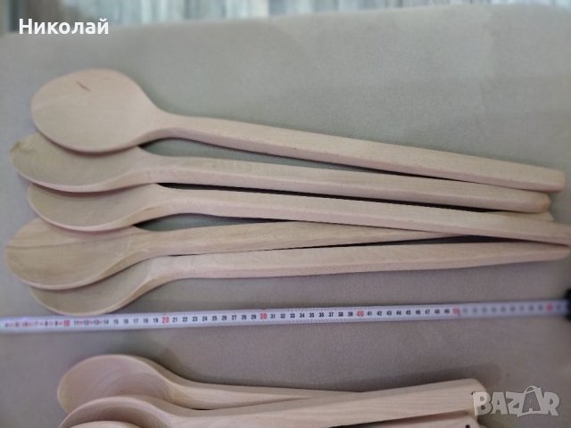 Големи дървени лъжици за готвене и чук за месо., снимка 3 - Прибори за хранене, готвене и сервиране - 36627112