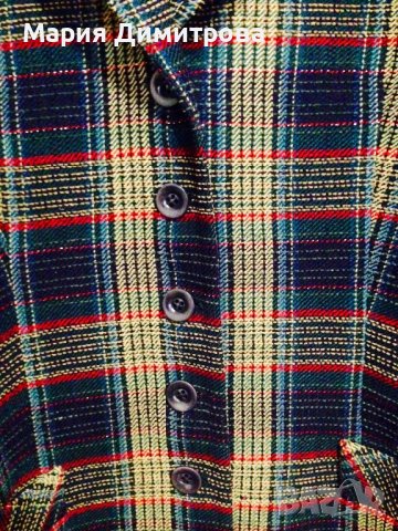Модерно карирано сако Вълна, снимка 6 - Сака - 38948596