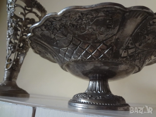 Метална ваза + купа от Германия, снимка 10 - Антикварни и старинни предмети - 53155282