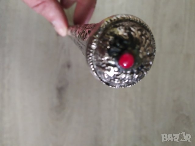 посребрена метална лъжичка, снимка 3 - Други ценни предмети - 40535658