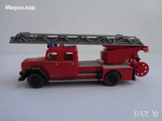 WIKING H0 1/87 MAGIRUS ПОЖАРНА КРАН МОДЕЛ ИГРАЧКА КАМИОН, снимка 1 - Колекции - 47607870