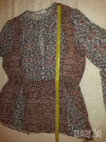 Тънка риза с дълъг ръкав на MANGO р-р М, снимка 6 - Ризи - 28945543