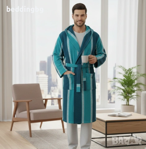 Луксозни #халати за баня "Яна Панагюрище" - Комфорт и качество (100% Памук, 400 гр/м²), снимка 15 - Хавлиени кърпи - 42589193