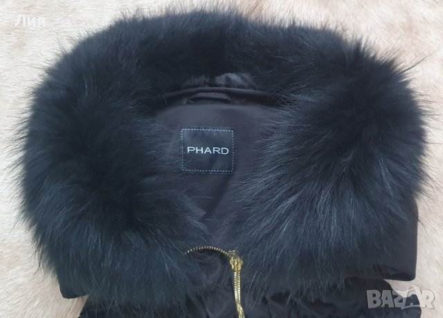 Елек с гъши пух яка лисица Phard размер L , снимка 2 - Елеци - 43101252