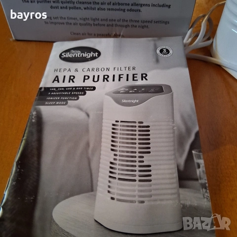 Пречиствател на въздух, йонизатор Silentnight 22W, снимка 6 - Овлажнители и пречистватели за въздух - 53029928