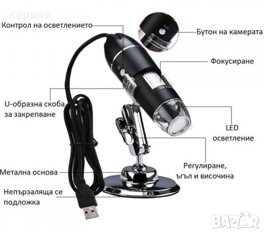 USB микроскоп с до 1600 пъти увеличение., снимка 6 - Други инструменти - 32572509