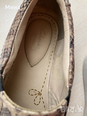 Дамски обувки Clarks от естествена кожа, снимка 2 - Дамски ежедневни обувки - 32558752