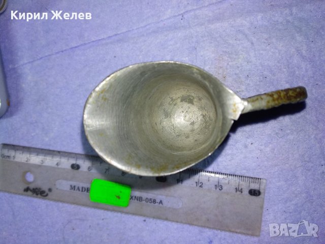 СТАРИННА АР НУВО МЕТАЛНА КАНИЧКА За МЛЯКО СМЕТАНА За КОЛЕКЦИЯ ДЕКОРАЦИЯ БИТОВ КЪТ 41272, снимка 3 - Антикварни и старинни предмети - 43650725