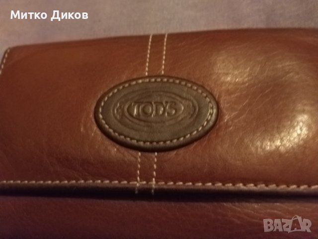 Tod's марково портмоне 150х90мм ново естествена кожа, снимка 2 - Портфейли, портмонета - 43466722