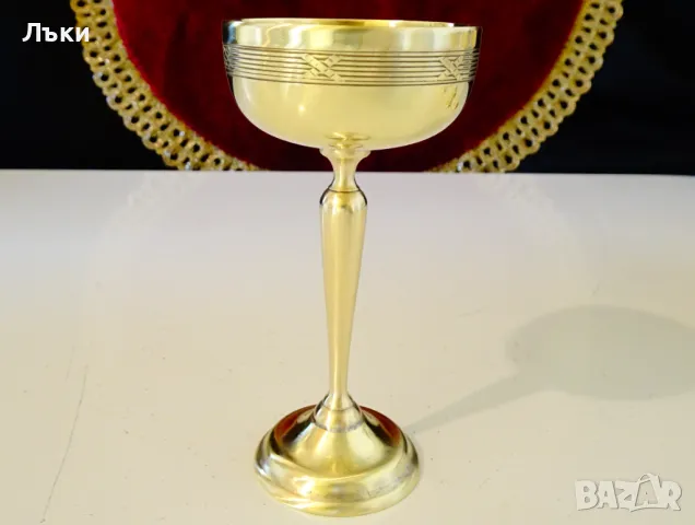 Високи бронзови чаши за ракия,релеф. , снимка 6 - Антикварни и старинни предмети - 48295032