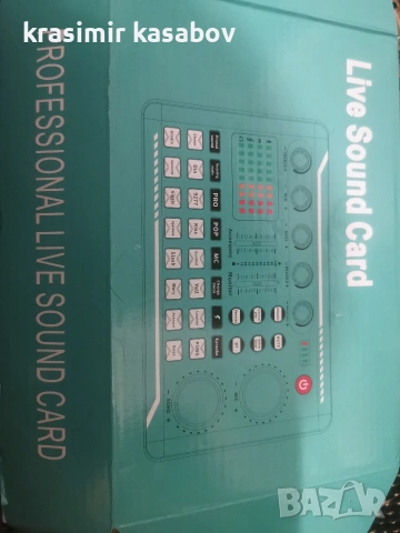 НОВ Комплект звукова карта с кондензаторен микрофон SF-920 , снимка 3 - Микрофони - 53302919