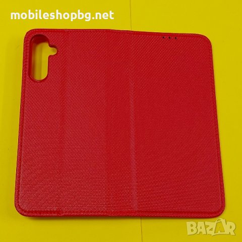 калъф за Samsung Galaxy A14 страничен със силикон червен, снимка 1 - Калъфи, кейсове - 39603321