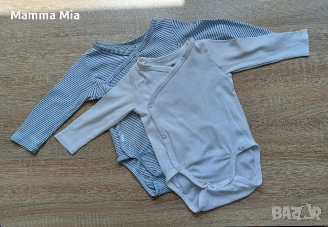 Лот орг памук 0-9м HM бодита,ританки,пижамки, снимка 5 - Бодита за бебе - 51057014