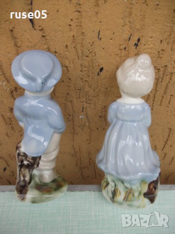 Лот от 2 бр. порцеланови фигури "Момче и момиче", снимка 3 - Други ценни предмети - 26675515
