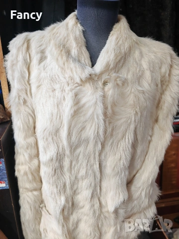 Дълго дамско палто естествен косъм , снимка 3 - Палта, манта - 53166415