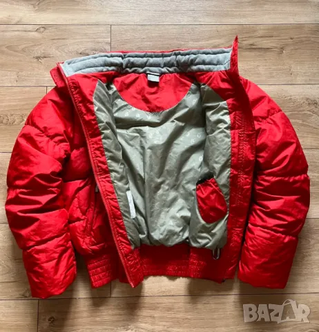 Пухено дамско  ВИНТИДЖ  яке   NIKE MINI SWOOSH Y2K 90-те размер Л, снимка 4 - Якета - 48524709