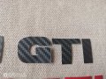 Карбонов стикер лепенка различни цветове с надпис TDI и GTI за кола автомобил джип ван бус пикап, снимка 3