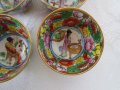 12 невероятни японски рисувани чаши с гейши, малки, стари, снимка 5